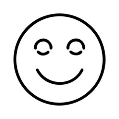 smiley face icon, smiley face line art - simple line art of smiley face, perfect for smiley face logos and icons