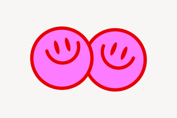 Simple face emoji vector