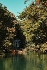 The garden of royal palace of Monza city near Milan