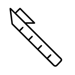line tool icon, line tool line art - simple line art of line tool, perfect for line tool logos and icons