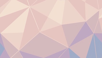 Soft and Elegant Low-Poly Geometric Background in Pastel Shades