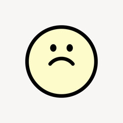 Simple face emoji vector