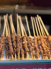 various street food in chongqing, china