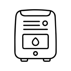 Fototapeta premium dehumidifier icon, dehumidifier line art - simple line art of dehumidifier, perfect for dehumidifier logos and icons