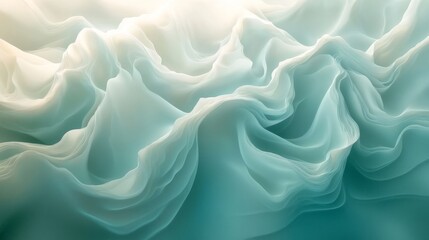 Fototapeta premium Abstract depiction of flowing ethereal shapes and soft textures