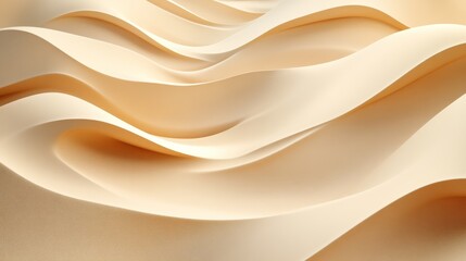 Gentle waves of sand colored abstract forms are visually interesting