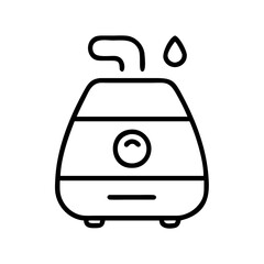 humidifier icon, humidifier line art - simple line art of humidifier, perfect for humidifier logos and icons