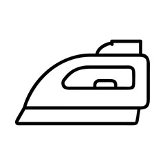 iron icon, iron line art - simple line art of iron, perfect for iron logos and icons