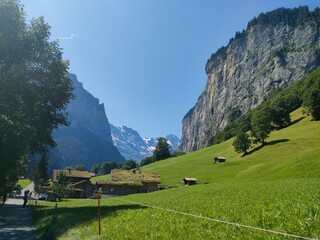swiss alpine landscape