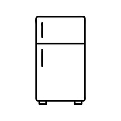 refrigerator icon, refrigerator line art - simple line art of refrigerator, perfect for refrigerator logos and icons