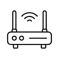 router icon, router line art - simple line art of router, perfect for router logos and icons