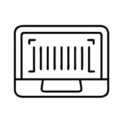 scanner icon, scanner line art - simple line art of scanner, perfect for scanner logos and icons