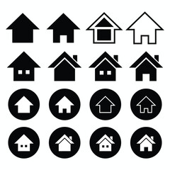 icon, flat icon set, home icon, house icon, 