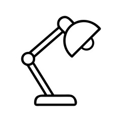 table lamp icon, table lamp line art - simple line art of table lamp, perfect for table lamp logos and icons