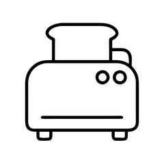 toaster icon, toaster line art - simple line art of toaster, perfect for toaster logos and icons