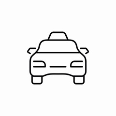 taxi cab service icon vector sign