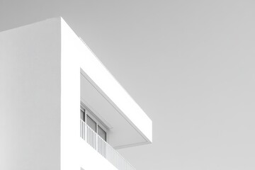 Contemporary architectural design highlights clean lines and minimalism in a residential building