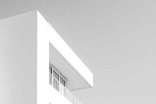 Contemporary architectural design highlights clean lines and minimalism in a residential building