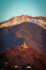 sunset at Caucasus mountain in Batumi Georgia