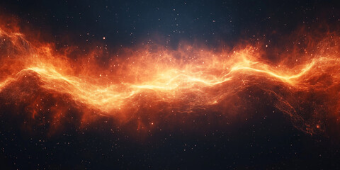 Exploring the evolution of quantum mechanics through cosmic energy banner, wallpaper