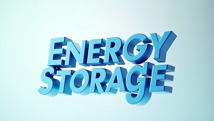 Fototapeta premium Innovative typography on energy storage concepts for modern applications