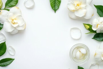 Gardenia Flower. Beautiful White Blossom for Nature Inspired Decorations