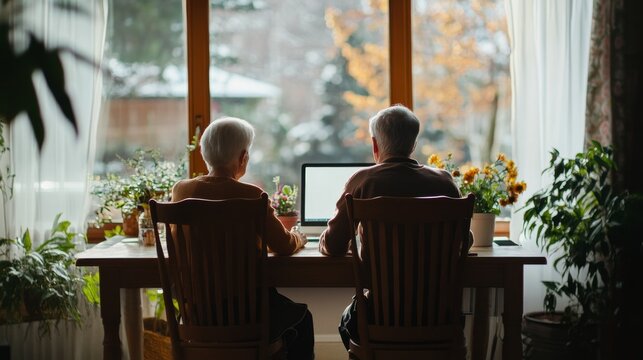 Elder abuse prevention discussed by a caregiver and senior in a comfortable living room. Featuring vigilance and education