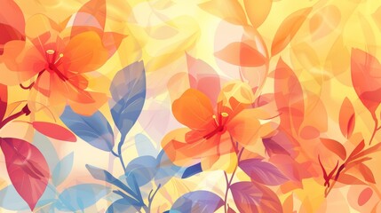 Vibrant floral display in a sunlit garden setting; backdrop of warm colors