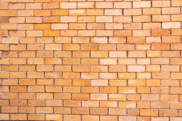 Brick wall with red brick,old vintage brick wall,Abstract of brick wall for background,Copy text space.