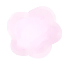 pink bubbles isolated on white