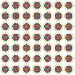 vector seamless pattern with flowers