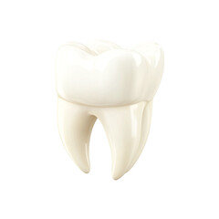 A single healthy tooth isolated on black background dental care oral hygiene
