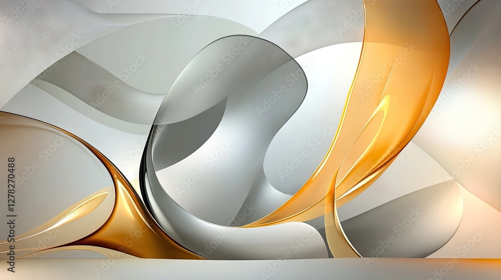 Aufkleber a sophisticated gray and yellow abstract background with soft gradients and artistic textures.