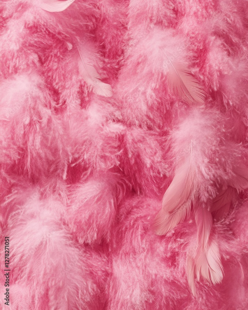 Aufkleber delicate pink feathers creating a soft and fluffy texture background a dreamy and romantic visual cl