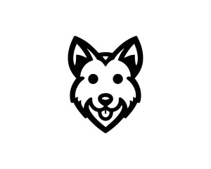 Dog Logo Design Icon Symbol Vector Template. 
