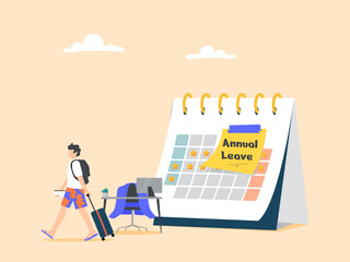 Employees' vacation days are given to take a break from hard work