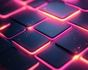 Minimalist gradient patterns with glowing AR neon accents, sleek modern design, soft vibrant lighting, digital art