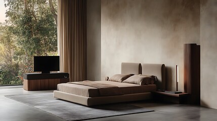 Modern Bedroom Interior Design Featuring Minimalist Furniture