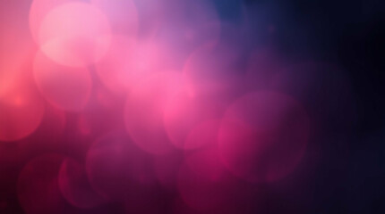 Dreamy bokeh effect with vibrant magenta and deep indigo color blend