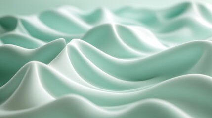 Obraz premium Subtle Waves Of Soft Green Texture Give Gentle Sensual Impression