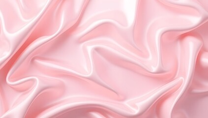 Obraz premium Luxurious Pink Silk Satin Background with Soft Folds and Elegant Sheen