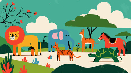 Fototapeta premium These animals are happy.