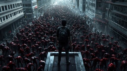  Lone Survivor Stands Rooftop