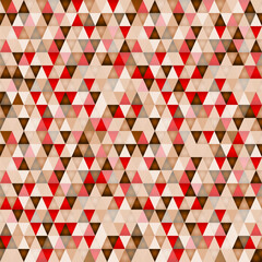 Geometric pattern in brown and red, vector illustration eps10