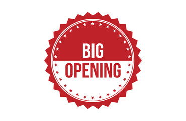 Big opening red ribbon label banner.