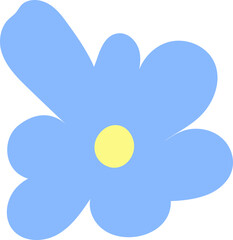 Flat Flower vector, Flower icon