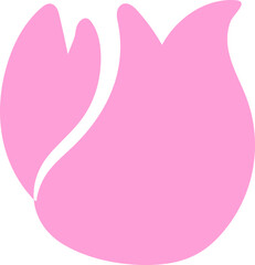 Flat Lily vector, Flower icon