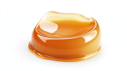 Clear liquid cosmetic gel texture. Dripping jelly cream or serum with collagen, niacinamide or salicylic acid for beauty skincare isolated on white background, vector realistic illustration