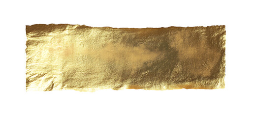 Festive golden orange metallic wrinkled adhesive tape. Festive design element for multiple types of graphic design decorations. Isolated on white background.PNG