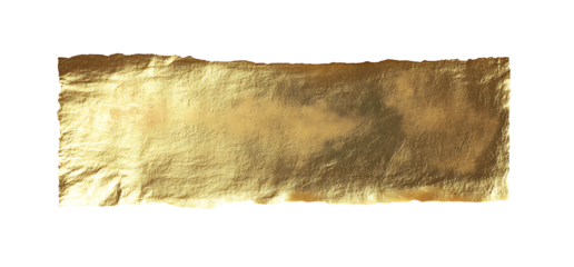 Festive golden orange metallic wrinkled adhesive tape. Festive design element for multiple types of graphic design decorations. Isolated on white background.PNG